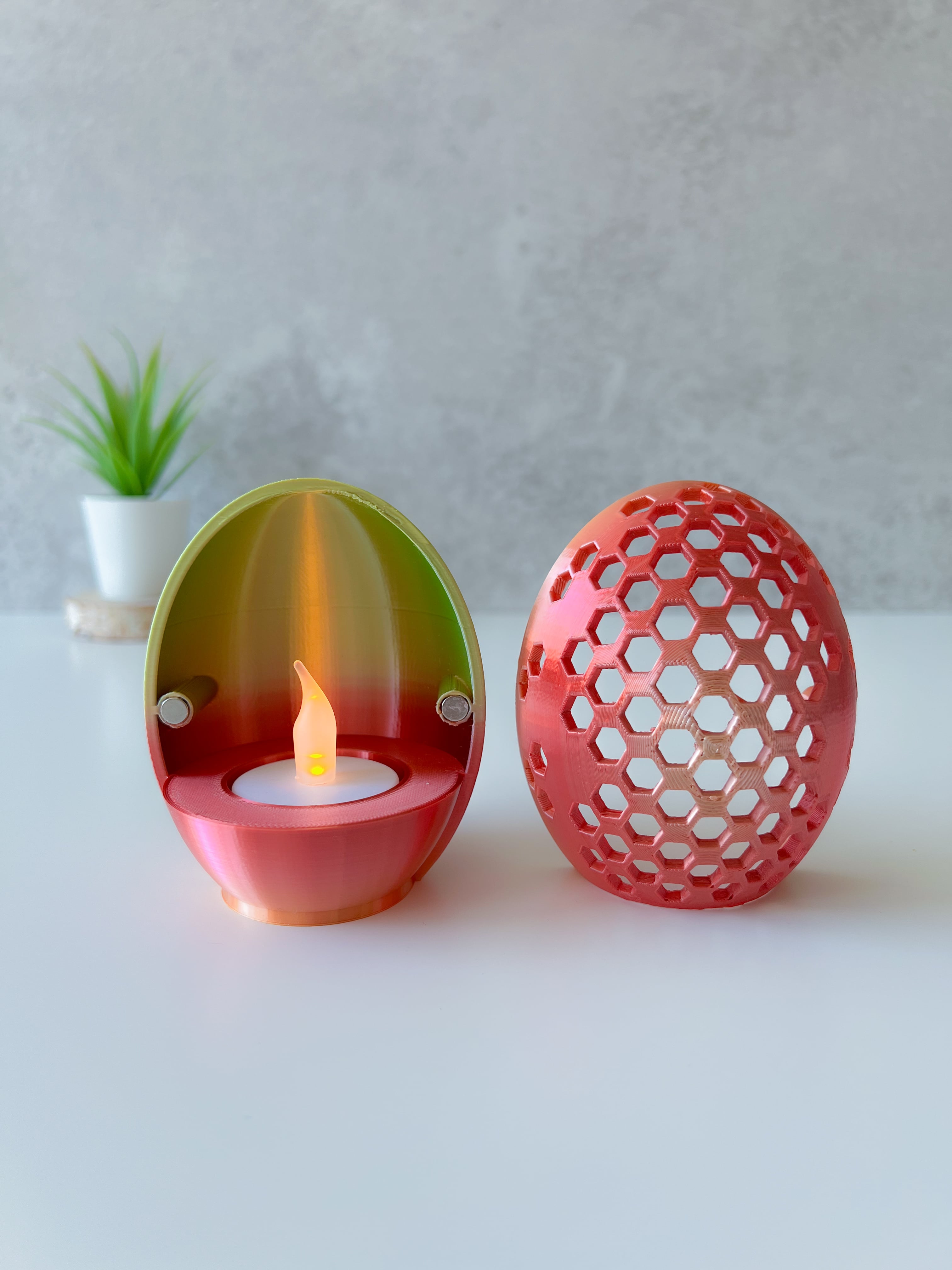 Egg tealight holder 3d model