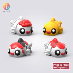 Flexi Gold Fish 3d model