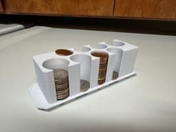 Multibin Coinholder for common US coins 3d model