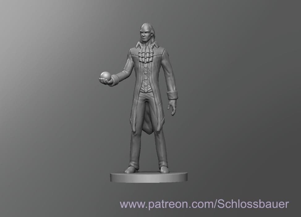 Medieval Tall Man 3d model