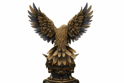 Majestic Eagle Guardian Statue 3d model
