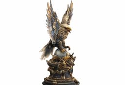 Majestic Eagle Guardian Statue 3d model