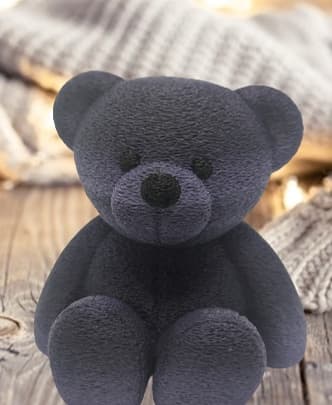 Printed in fuzzy mode with Polymaker Ghastly Purple - so cuddly!