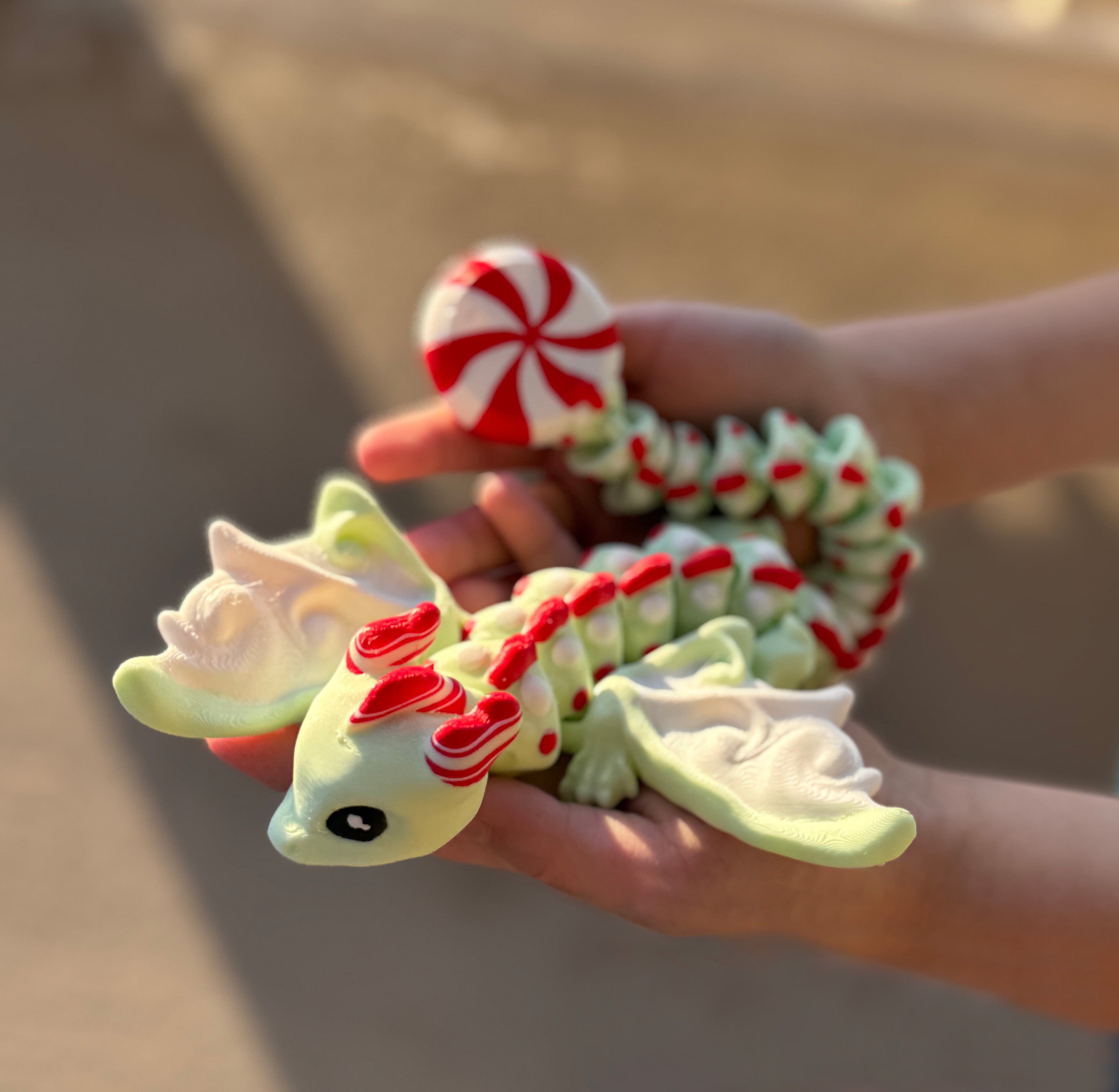 Teal Cat Creative Peppermint Dragon 3d model