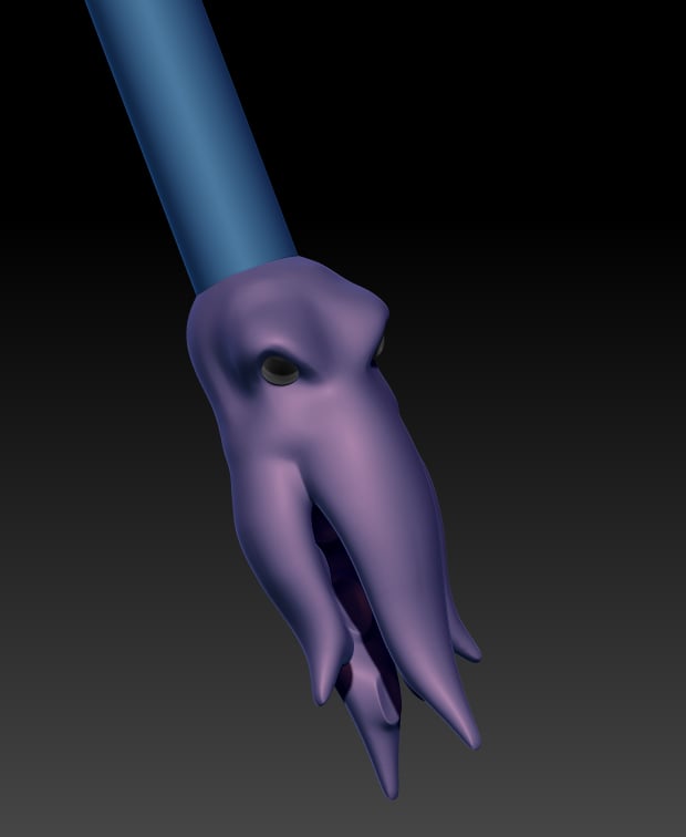Buzzed Eldritch Staff 3d model