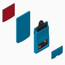 Game Boy Color Keychain 3d model