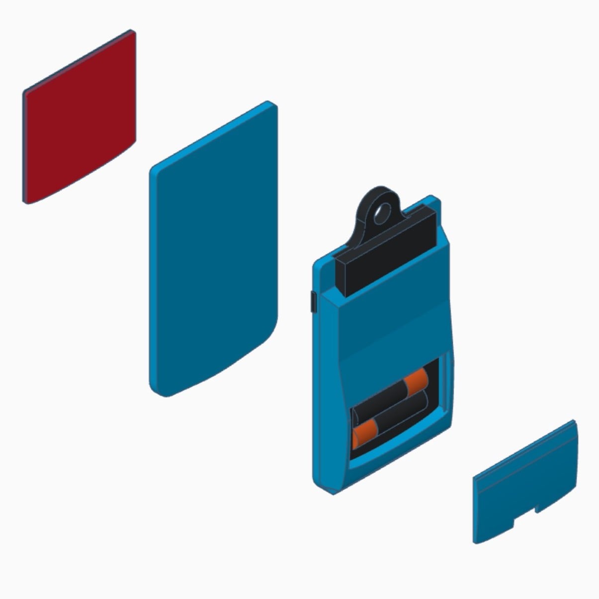 Game Boy Color Keychain 3d model