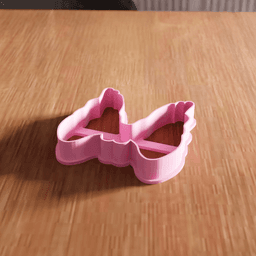 Angel Wings Cookie Cutter Stamp Utensil 3d model