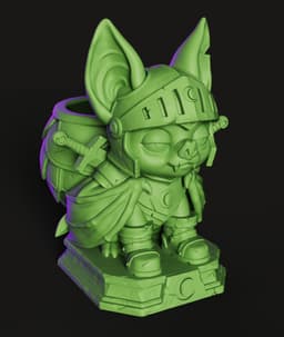 Goblin Knight STL | Fantasy 3D Print | Desk Organizer 3d model