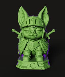 Goblin Knight STL | Fantasy 3D Print | Desk Organizer 3d model