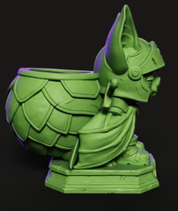 Goblin Knight STL | Fantasy 3D Print | Desk Organizer 3d model