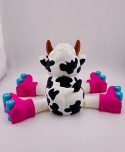 Cow Roller Skate Flexi 3d model