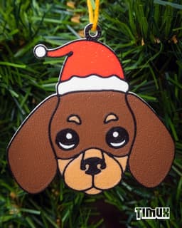 PUPPYS KEYCHAINS - CHRISTMAS ORNAMENTS - SET #1 3d model