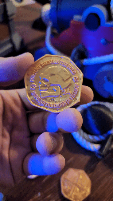 Unchained Doubloon Coin | Pirate Treasure 3d model