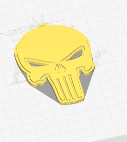 PUNISHER - KEYCHAIN 3d model