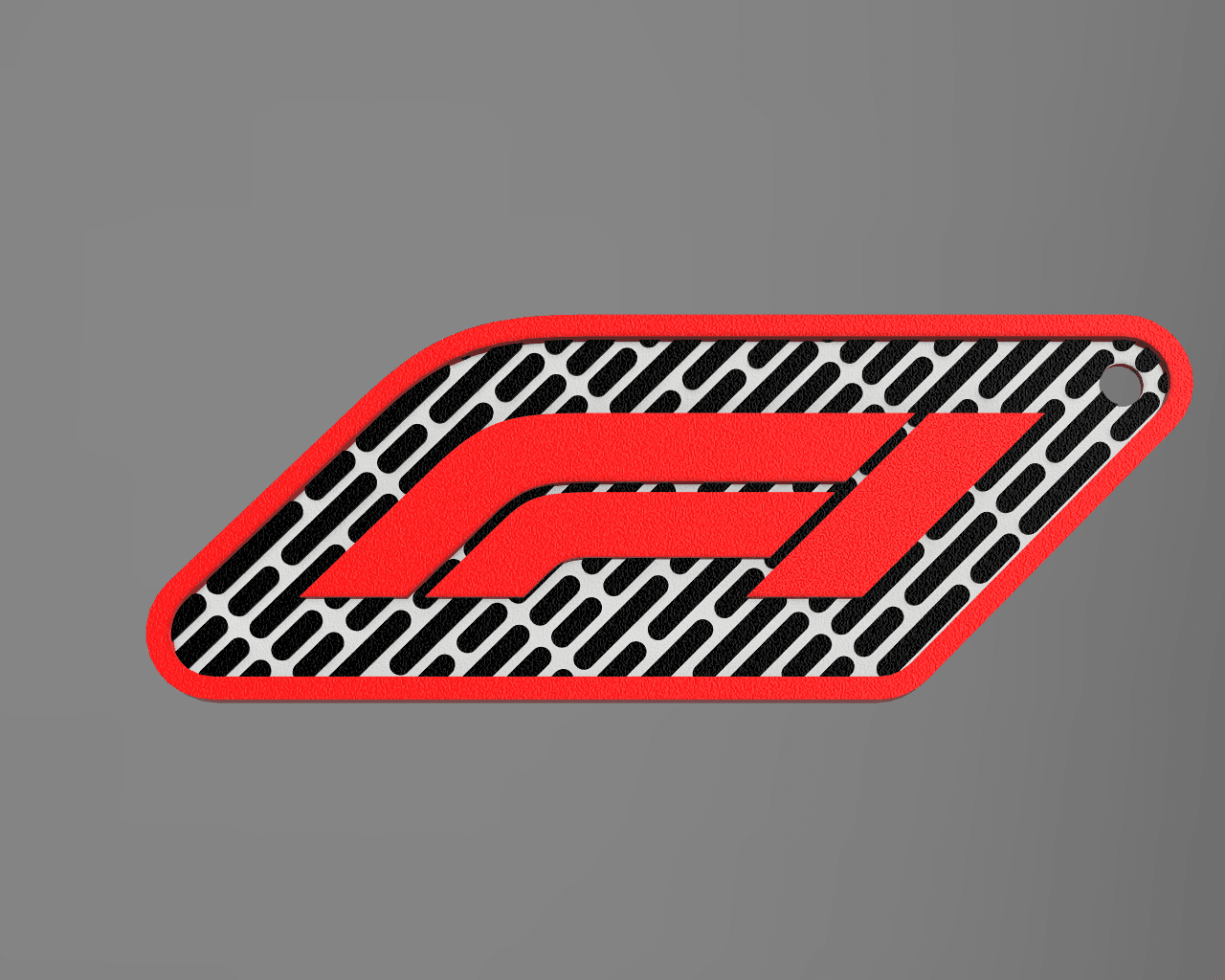 Formula One Inspired Keychain – 3D Textured 3d model