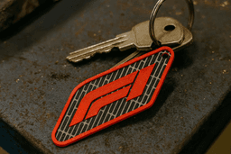 Formula One Inspired Keychain – 3D Textured 3d model