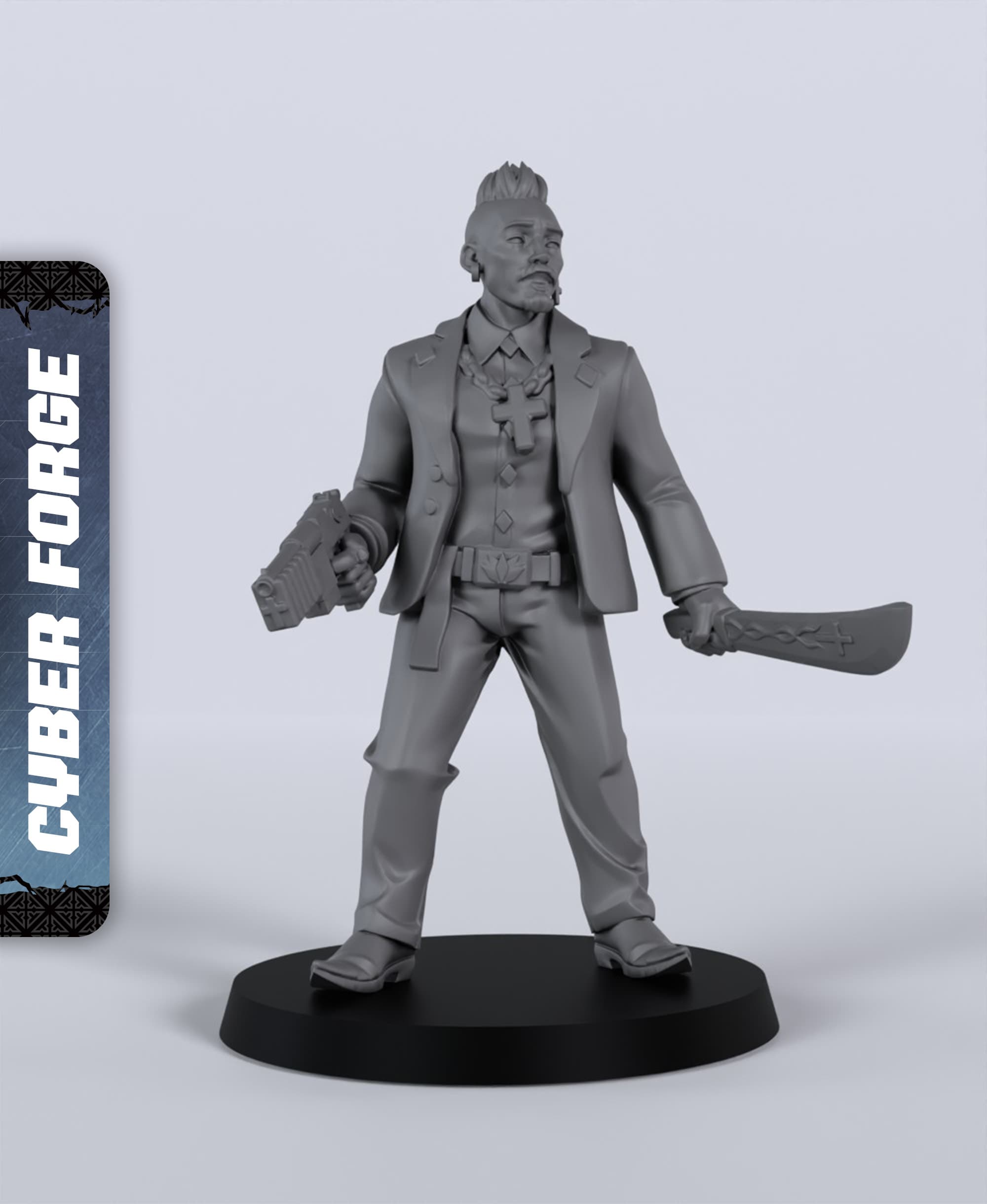 Claudio Ortega - With Free Cyberpunk - Sci-Fi Gift Ideas for RPG and Wargamers 3d model