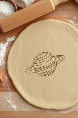 Planet Cookie Cutter, Biscuit Cutter 3d model