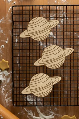 Planet Cookie Cutter, Biscuit Cutter 3d model