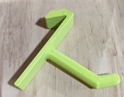 French Cleat Workshop Peg Hanger 3d model