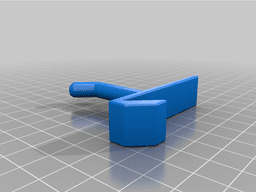 French Cleat Workshop Peg Hanger 3d model