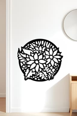 Flower Wall Art, Wall Decor, Home Decor 3d model