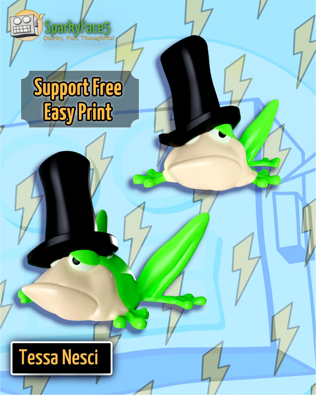 Not a Singing Frog 3d model