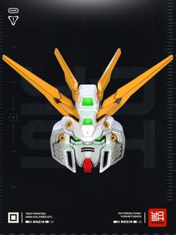 God Mecha Helmet 3D Printer STL File 3d model