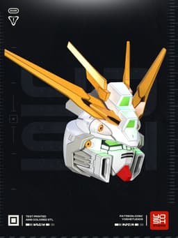 God Mecha Helmet 3D Printer STL File 3d model