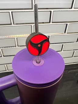 Sharingan Straw Topper 3d model