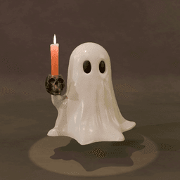Candle Ghost Stand - Candle Ghost Holder 3d model