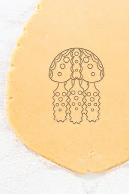 Jellyfish Cookie Cutter, Biscuit Cutter 3d model