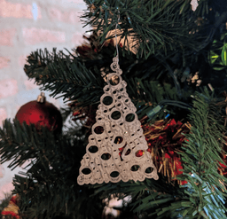 Circle Christmas Tree Ornament 3d model