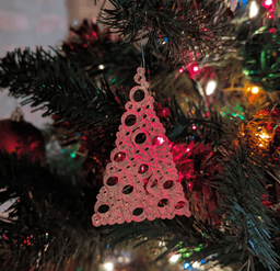 Circle Christmas Tree Ornament 3d model