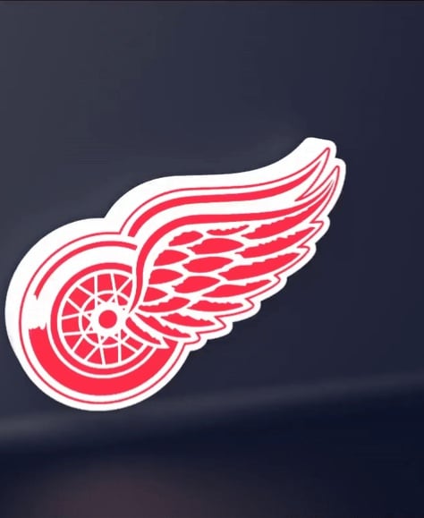 Detroit Red Wings - LED Strip compatible 3d model