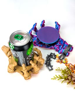 Skeleton Hand: Halloween Self-Adjusting Coaster 3d model
