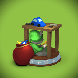 Cat Elf's Workshop Mischief 3d model