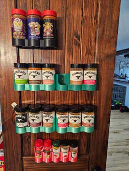 3 Slot Spice Rack Door Wall Mounted 3d model
