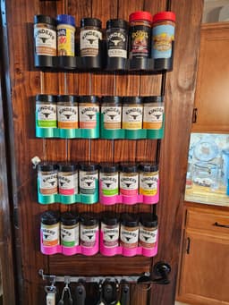 3 Slot Spice Rack Door Wall Mounted 3d model