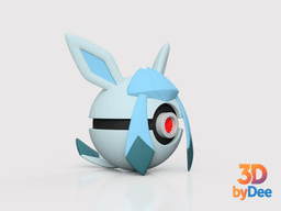 Glaceon Poke Ball 3d model