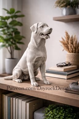 Labrador Retriever Figurine 3d model