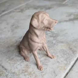 Labrador Retriever Figurine 3d model