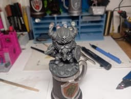 Chibi Dwarf Rpg Action Figure 75mm 3d model