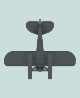 1:144 Fairey Hamble Baby 3d model