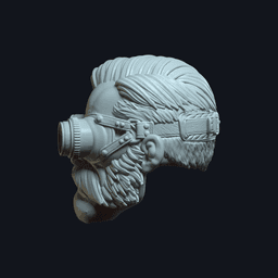 Dex v2 Action Figure Head 3d model