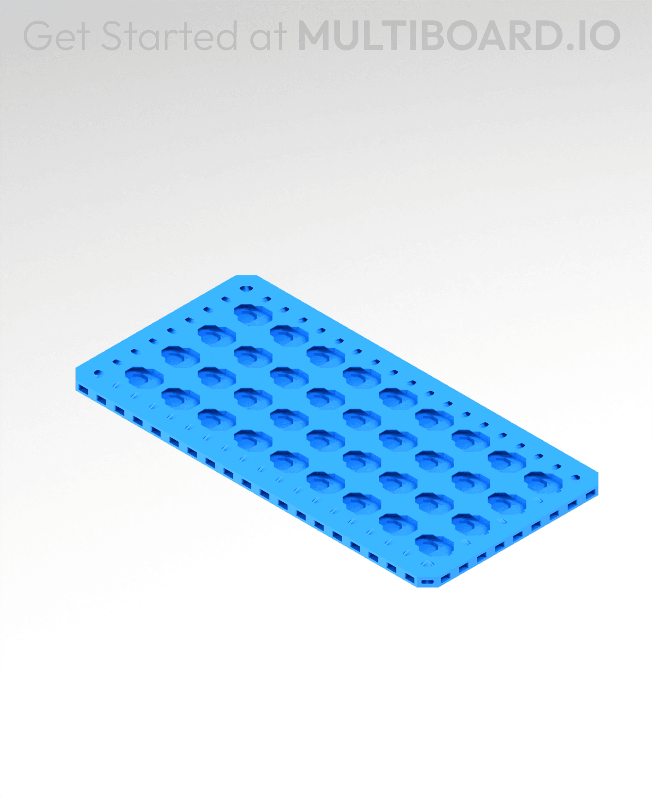 5x10 MU - Point Hole MU - MultiBoard Plate 3d model