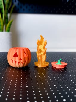 Pumpkin on Fire 3d model