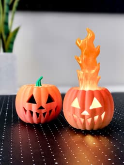 Pumpkin on Fire 3d model