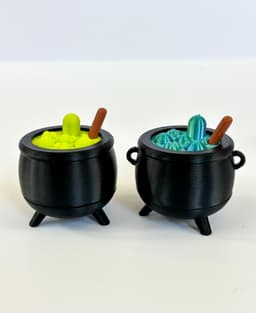 Mini Boiling Cauldron Fidget for Halloween 3d model